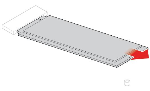 5. Při výměně jednotky SSD M.2 se řiďte některým z uvedených postupů podle modelu počítače. Typ 1 Obrázek 62.