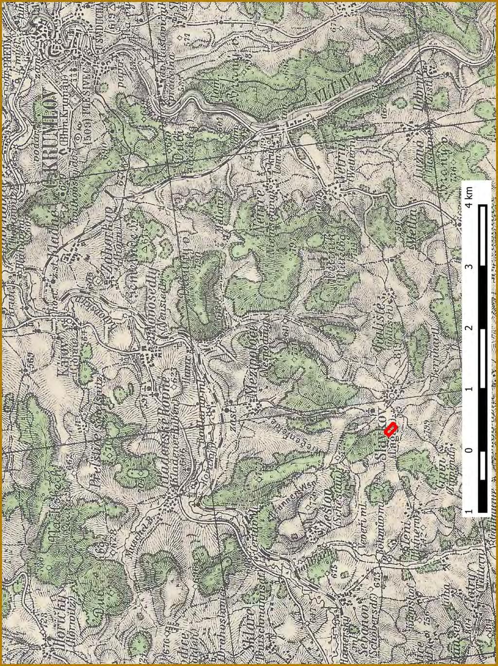 Příloha M1-d: Orientační mapa s vyznačením