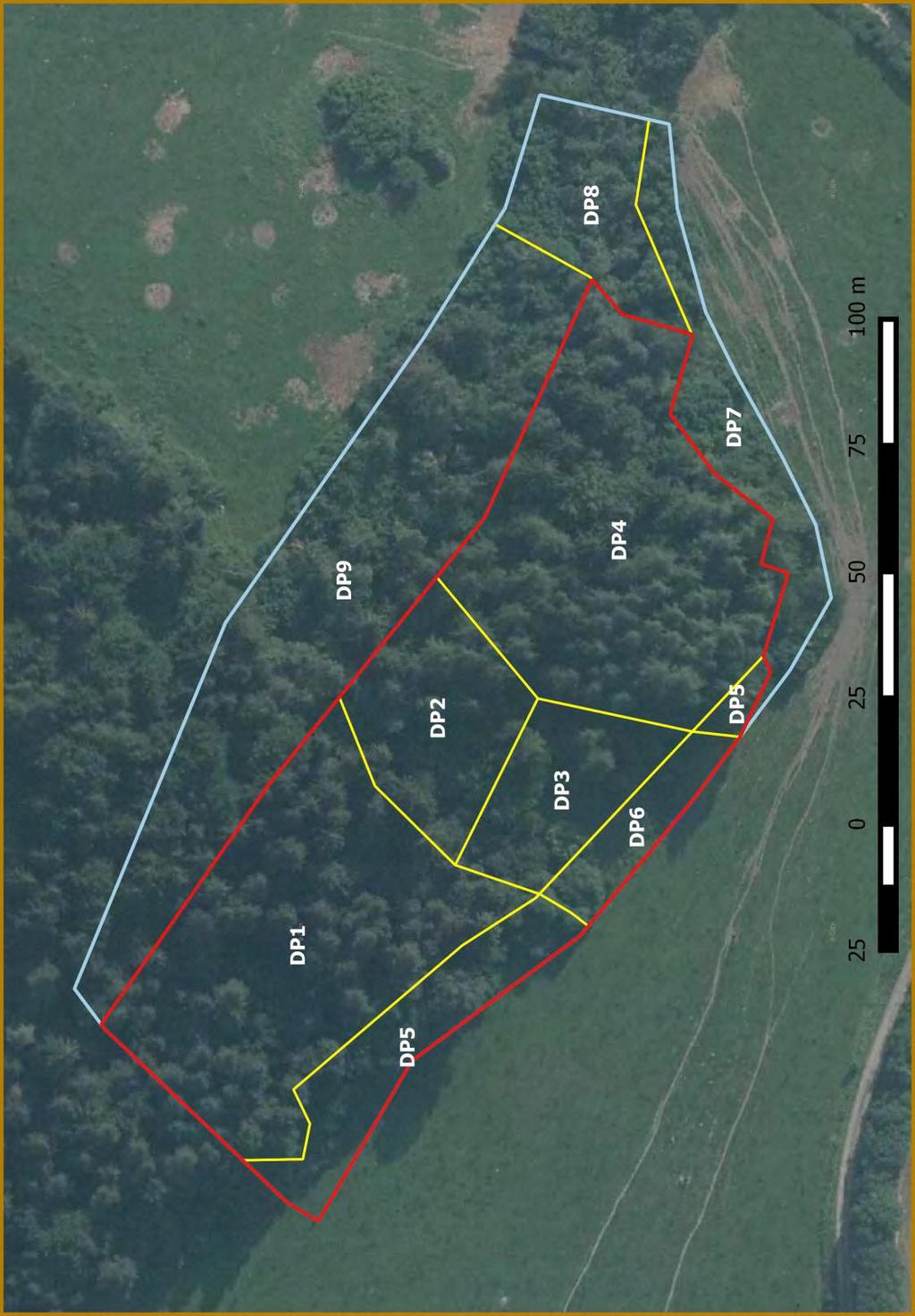 Příloha M3-a: Mapa dílčích ploch a objektů Legenda: hranice