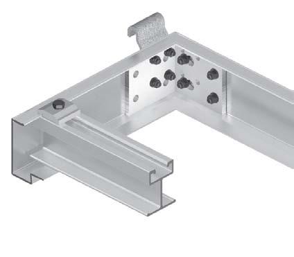 hliníkového roštu nízká Clamp for aluminum grid low 8 al