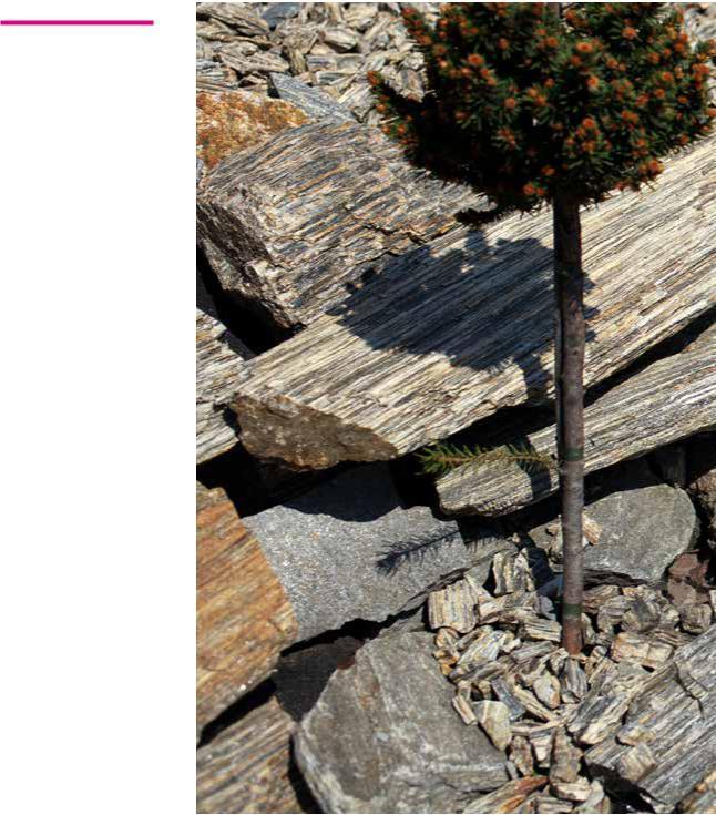 Deska štípaná přírodní Split tile, foliated / Gehackte Platten laminiert Využití Přírodní štípané desky s unikátním zbarvením jsou
