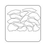 Application Foliated split tiles with unique colour are perfect for creating rusticstyle rockery arrangements,.