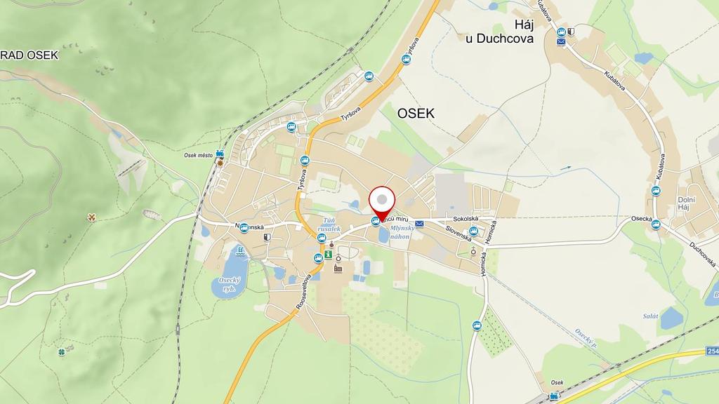 Obrázek č. 2 : Po loha předmětn é n e mov it é v ěc i Zdroj: mapy.cz Jedná se o zděnou stavbu se dvěma nadzemními podlažími, podkrovím a jedním podzemním podlažím.