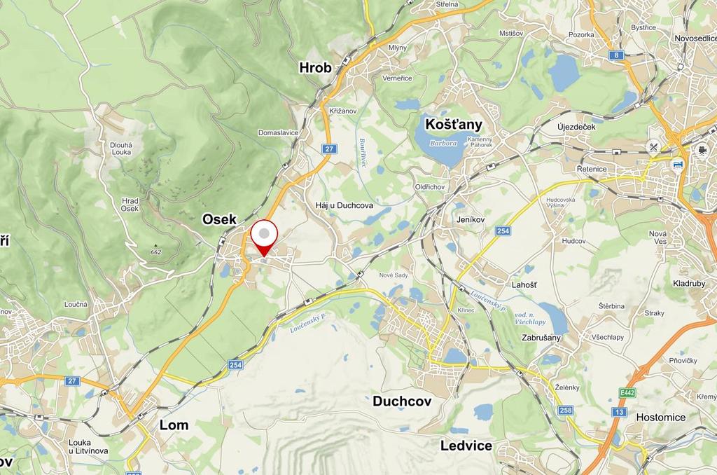 Obrázek č. 5 : Mapa porov n ávacích n e mov itý ch věcí 1 2 3 Zdroj: Mapy.cz Stručný přehled výše popsaných vlastností porovnávacích nemovitých věcí je uveden v tabulce níže.