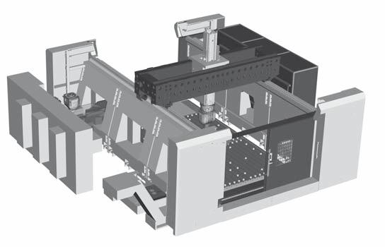 MCV 4022, xx22 Technické parametry Pojezdy X příčník Y křížové saně Z svislý suport Pracovní posuvy v osách X, Y, Z m/min Rychloposuv v ose X, Y, Z m/min Zrychlení m/s 2 Rozměr stolu