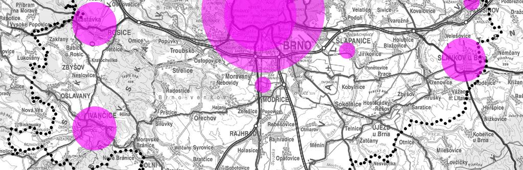 C3 Centra v sídlením systému brněnské aglomerace