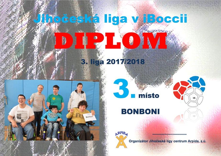 KRÁTKÉ ZPRÁVY SLAVNOSTNÍ VYHLÁŠENÍ IBOCCII V pondělí 23. 4. proběhlo v jídelně Senior domu slavnostní vyhlášení Jihočeské ligy v integrované Boccii za rok 2017/2018.