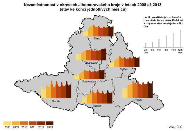 Kriminalita v Jihomoravském kraji V roce 2013 bylo v Jihomoravském kraji zjištěno spáchání 29 811 trestných činů, proti roku 2012 byl počet zjištěných trestných činů pouze o 278 vyšší.