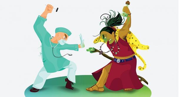 the healer's personality and art, and the patient's deep faith in healing