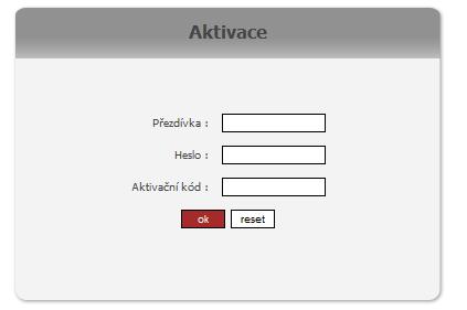 c) Na registrační email dostanete informace o aktivaci