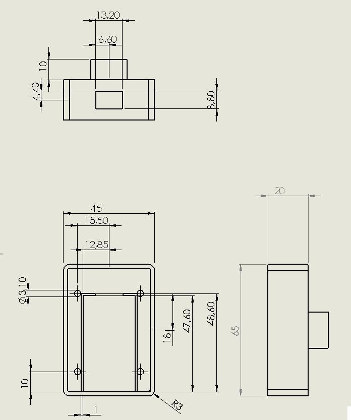 SOLIDWORKS Vysílač -