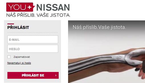 POKUD JIŽ ÚČET MÁTE, POSTUPUJTE PODLE TĚCHTO POKYNŮ 1. Přihlaste se k účtu You+Nissan (https:// youplus.nissan.cz/cz/cs/youplus.html), přejděte do části MŮJ NISSAN a poté do oblasti MOJE GARÁŽ. 2.