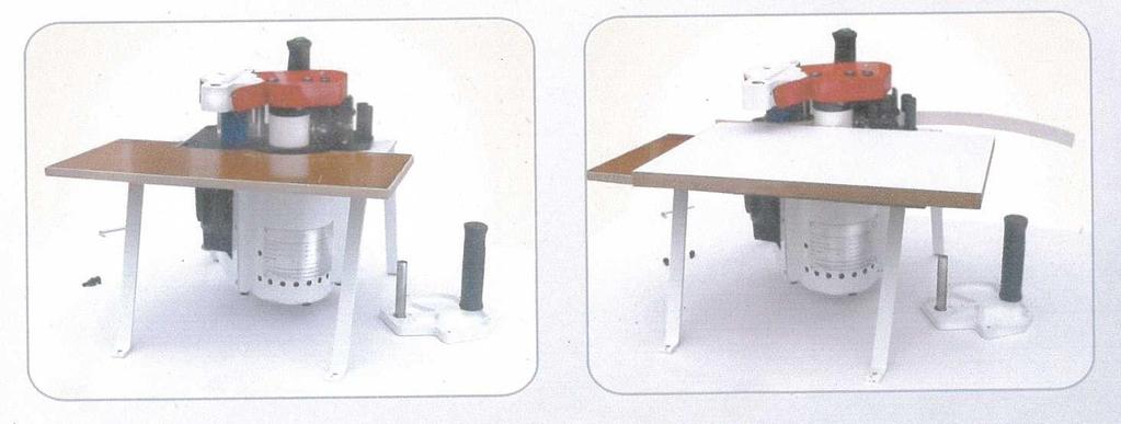 NOTES: workpiece edge clean and flat. Protruding edge material can be removed with the trimmer end. Lateral projections with the 2- pages trimmer. High-quality adhesive.