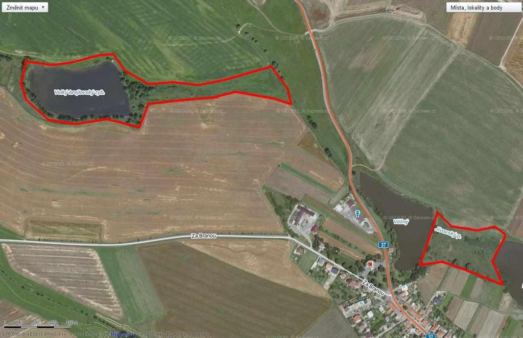 Křižanov - orientační turistická mapa a podrobná