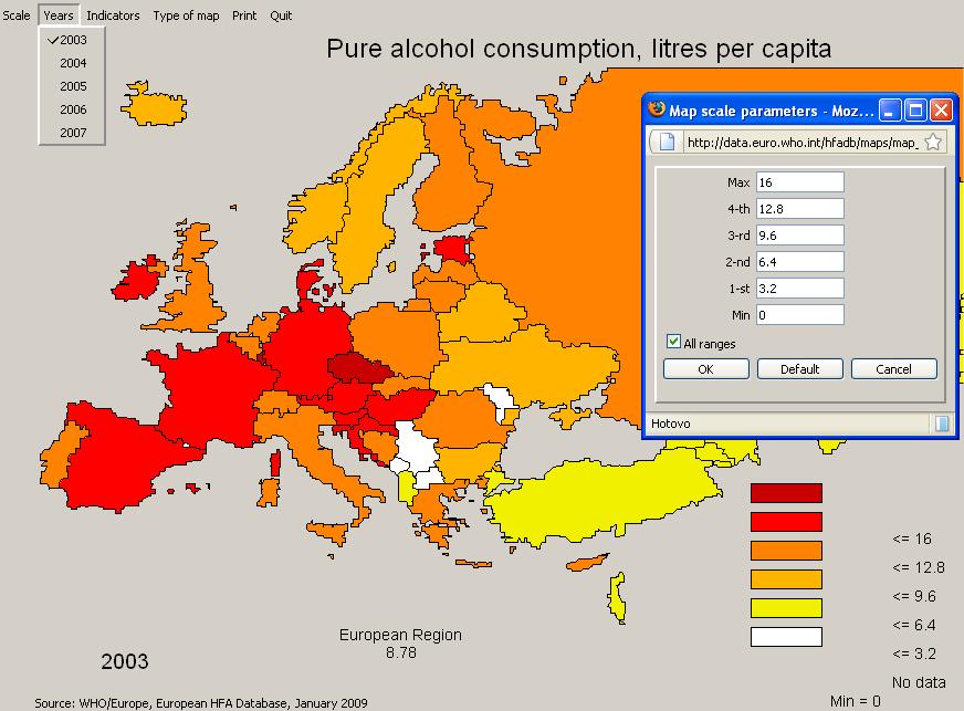 1.5. WHO Europe 1.5.1. European Health For All Database <http://www.euro.who.