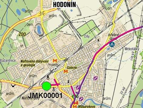 6 2.2 Detailní výsledky v lokalitě JMK00001 Hodonín Sčítač JMK00001 byl umístěn na stezce pro cyklisty na ul. Velkomoravské v Hodoníně.