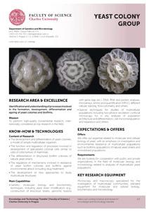 Výzkum procesů formace, vývoje, diferenciace a stárnutí kvasinkových kolonií a biofilmů lze využít jako model jednoduchých mnohobuněčných organismů, který mimo jiné může pomoci osvětlit funkční