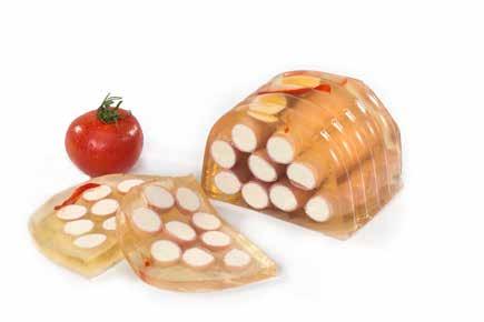 / do +5 C 8414 Šunkový aspik I 3,2 kg obsah krt. / 17,5 kg teplota sklad.