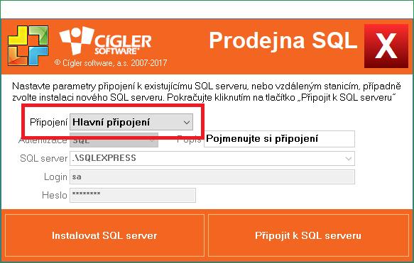 zkontrolujte nastavení připojení přes tlačítko Změnit připojení, kde NESMÍTE MÍT NASTAVENO jako typ připojení Hlavní