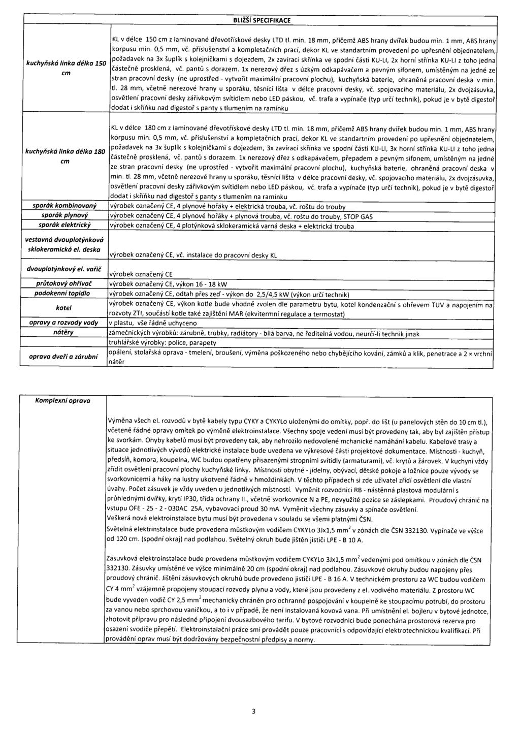 aužší SPECIFIKACE kuchyňská linka délka 150 cm KL v délce 150 cm z laminované dřevotřískové desky LTD tl. min. 18 mm, přičemž ABS hrany dvířek budou min. 1 mm, ABS hrany korpusu min. 0,5 mm, vč.