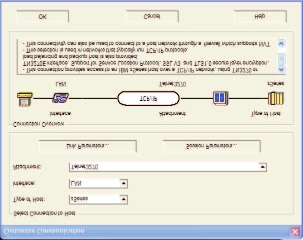 Chapter 6. enetwork Personal Communications Configuration Below is an example of defining a PCOMM 3270 session. The example uses PCOMM version 5.6 for Windows.