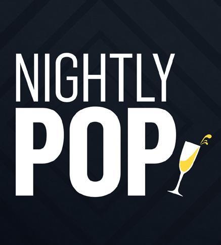 5 Nightly Pop KAŽDÝ ČTVRTEK VE 22:30 HOD Sledujte Hollywood v Nightly Pop. Sledujte vše, co se událo za uplynulý týden ve světě pop kultury.