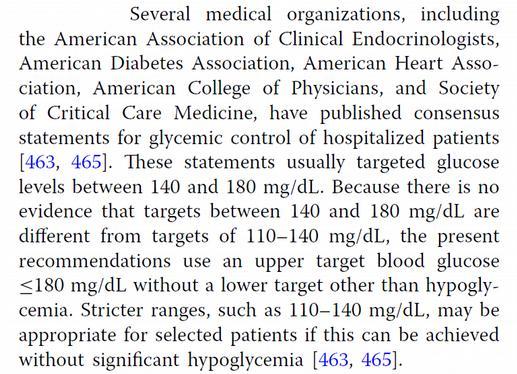 Intensive Care Med (2017) 43:304 377 Protože není evidence, že by rozmezí 7.8-10 bylo lepší než 6.1-7.8 463. American Diabetes Association (2014) Standards of medical care in diabetes 2014.