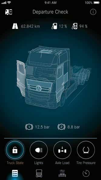 Keyless Start. Stejně jako celý nový Actros zaujme i nový klíč od vozidla nejen svým vzhledem, ale podporuje také snadné ovládání.