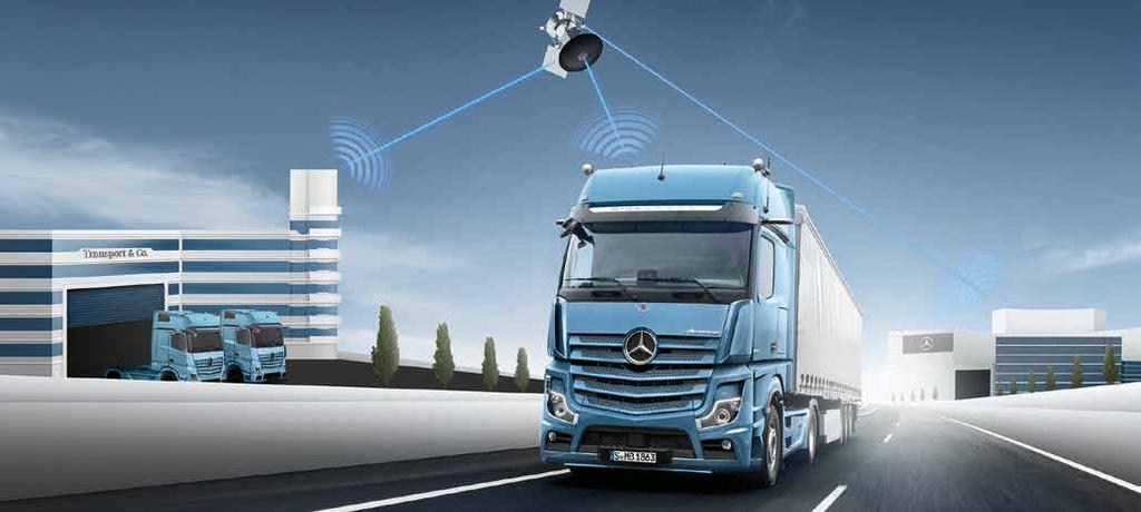 Mercedes-Benz Uptime Podpora opravárenských opatření zákazníků v reálném čase. Opravy neprovedené včas v mnoha případech zvyšují opotřebení vozidla nebo přívěsu, nebo způsobují nehody či poškození.