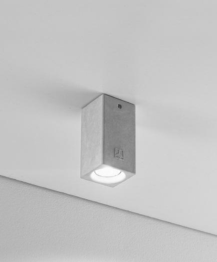 Plaster or cement ceiling lamps available in round or