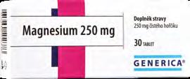 Magnézium Hořčík, vitamin B6 a vitamin C přispívají ke správnému fungování nervového systému a ke správné funkci psychiky, ke