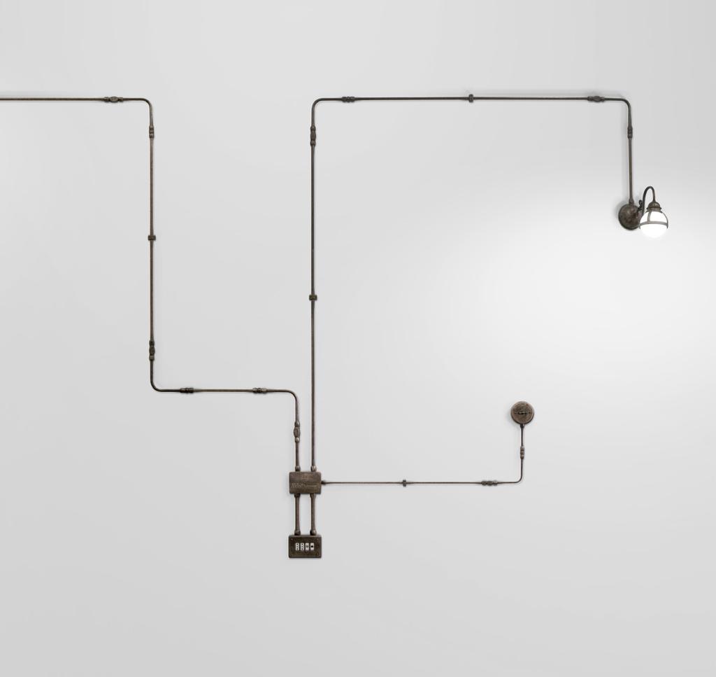 Correnti & Movimenti Aldo Bernardi 15 Tubo curvo / Bent tube CUR.2 page 31 Tubo lineare / Tube straight LIN.2 page 30 Raccordo a muro Wall connection RAC.