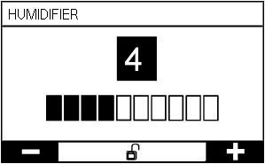 Pohled na displej: Hour counter (Celkem zapnut): celková doba, po kterou přístroj dodával tlak (stav zapnuto).