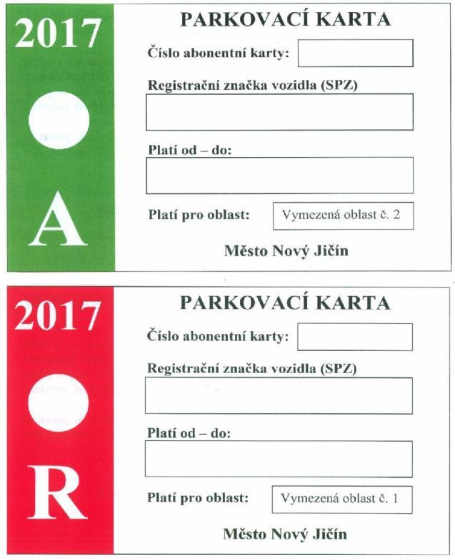 První parkovací karta pro rezidenty je zdarma, v případě že je i druhé auto napsané na stejnou osobu je poplatek 1.600,- Kč na rok. Při změně SPZ je poplatek 50,- Kč.