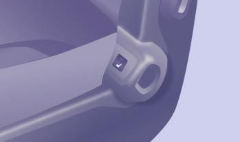 Při zpětné montáži zasunujte tyčky opěrky do otvorů správně v ose opěradla. Seřiditelná loketní opěrka Pro uvedení loketní opěrky do svislé polohy zvedněte opěrku až do jejího zajištění.