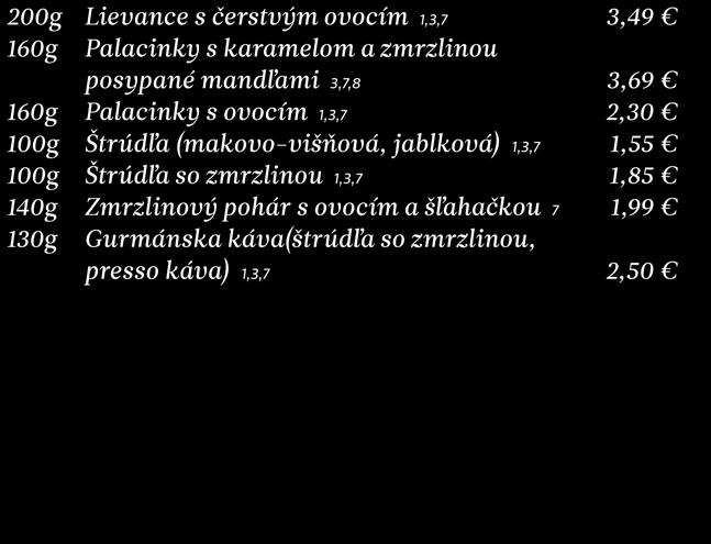 zmrzlinou 1,3,7 140g Zmrzlinový pohár s ovocím a