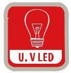 zajištění ochrany před oxidací. 16. 17. U.V LED = Under Voltage LED.