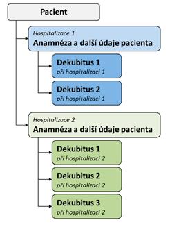 Velikost dekubitu při zjištění Hodnocení dekubitu při zjištění Výstupní vyšetření Riziko vzniku dekubitu při propuštění Velikost dekubitu při propuštění Terapie po zjištění dekubitu Hodnocení stavu