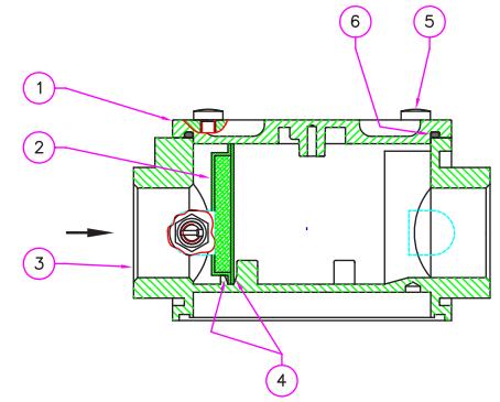 5) Základní technické a provozní parametry: Typ IVAR.FM Maximální provozní tlak PN 6 Teplota prostředí -40 C až +70 C Použití neagresivní plyny I., II. a III.