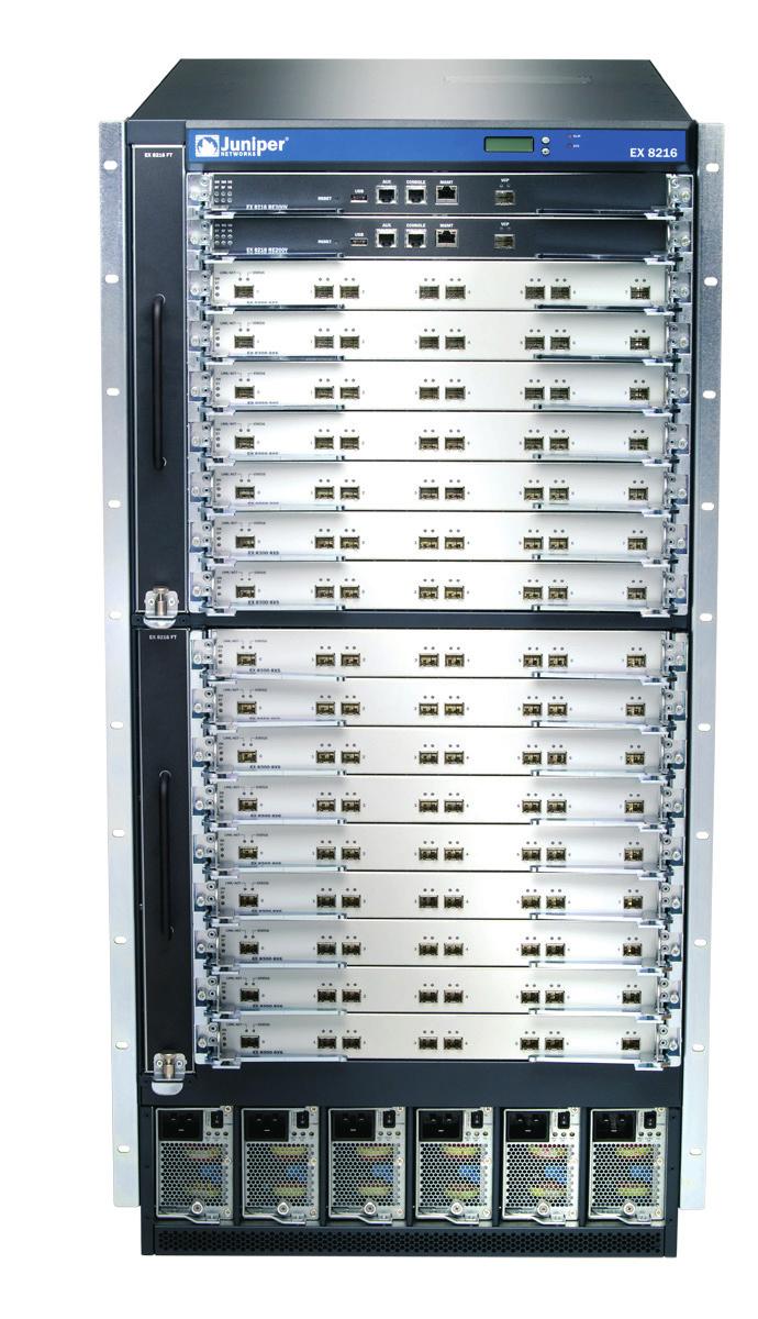Juniper Network EX- Ethernet Switche 4 Přepínače Modulární Terabit Ethernetové přepínače Juniper pokytují vyoce výkonné a vyoce škálovatelné řešení vhodné pro 10GbE páteřní ítě a agregace požadavkem