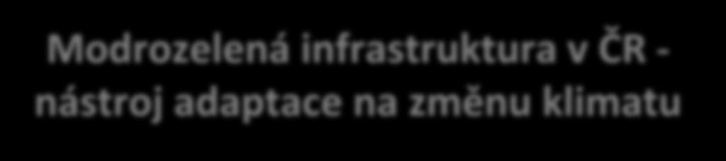 Modrozelená infrastruktura v ČR