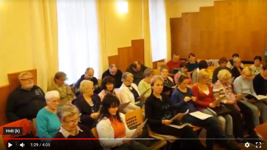 Video ze zkoušky sboru dne 9. 11. 2013 Podle přání našeho internetového manažera přidávám video ze zkoušky sboru dne 9. 11. 2013. Z fotodokumentace a videi které pořídil Tomáš, jsem sestavil čtyřminutový sestřih.