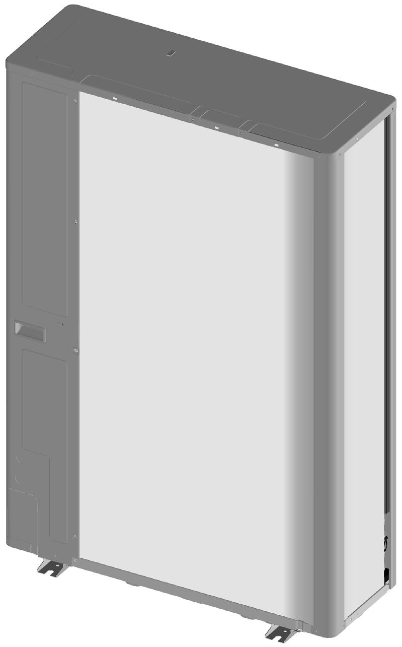 4.3. Rozměry a prostor pro servis Směr vývodů k připojení potrubí v instalaci uvedený na obrázků 4 je dopředu a dolů. Jednotkou číselných hodnot jsou mm.