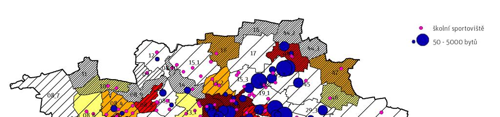 3 Zhodnocení vlivu aktuální bytové výstavby na infrastrukturní potřeby Rozmístění obyvatelstva na území města formuje významným způsobem i nová bytová výstavba, která je v Praze z dlouhodobého