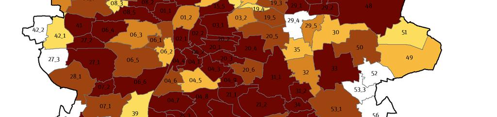 MAPA / 03 P ODÍL OBYVATEL B Y D L ÍCÍCH V D OC HÁ Z K OVÉM P