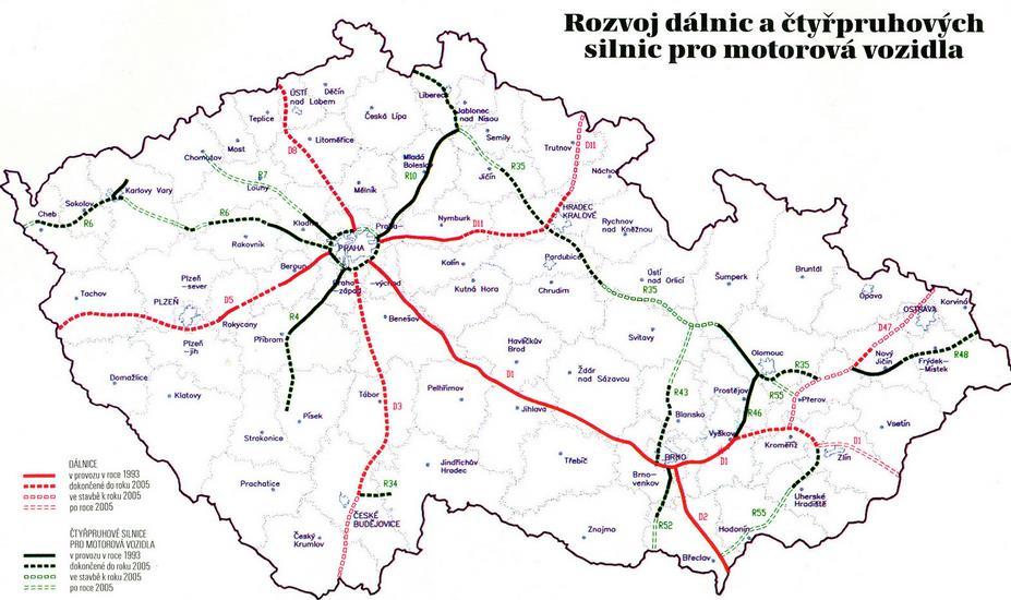 město Uzel silniční i železniční