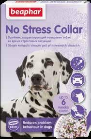 Beaphar No Stress Collar pro psy Zklidňující obojek pro psy obsahuje esenciální oleje, které mají na psy nacházející se ve stavu stresu