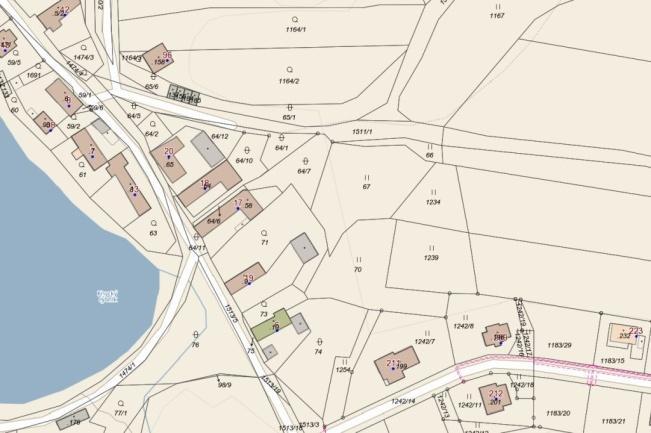 Změna Z2.6 Prověří možnost vymezení návrhové plochy smíšené obytné (SV) na části pozemků p. č. 67 k. ú. Knyk cca 400 m 2.