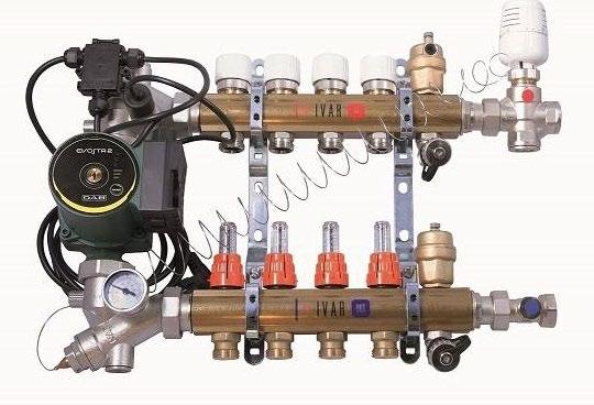 1) Výrobek: MÍSICÍ SESTAVY PRO KOMBINACI PODLAHOVÉHO VYTÁPĚNÍ S RADIÁTOROVÝM 2) Typ: DUAL IVAR.CI 557 KS - bez skříně DUAL-MIX IVAR.CI 557 VP - včetně skříně IVAR.CI 557 KS IVAR.