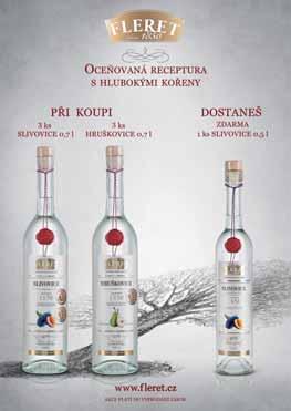 Bombardino Trentine 16% 320,25 Kč 387,50 s DPH Fleret Hruškovice, Slivovice 40% 6, 10 x 1 l Fleret s pečetí 1850 Collection Williams Hruškovice 40%,